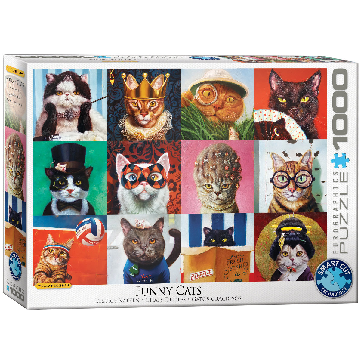 Puzzle Eurographics, Funny Cats 1000 Lucia Heffernan