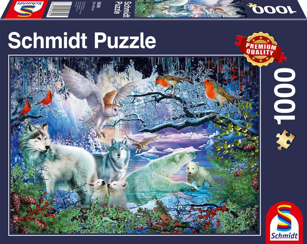 Puzzle Schmidt, W zimowym lesie 1000 Ciro Marchetti