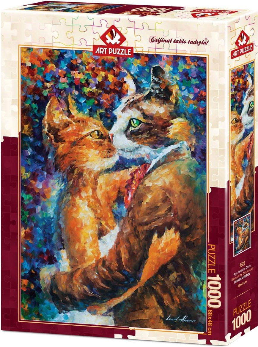 Puzzle Art puzzle, Dance of the Cats in Love 1000 Leonid Afremov