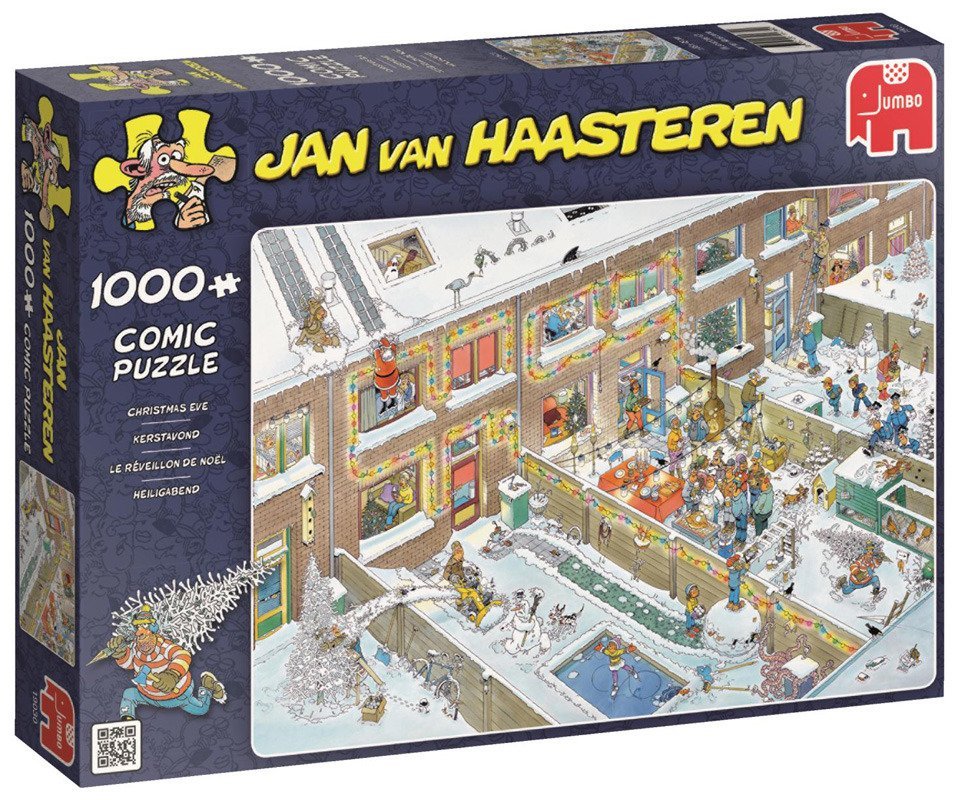 Puzzle Jumbo, Wigilia Boże Narodzenie 1000 Jan Van Haasteren
