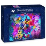 Puzzle Bluebird, Flowers and Butterflies 1000
